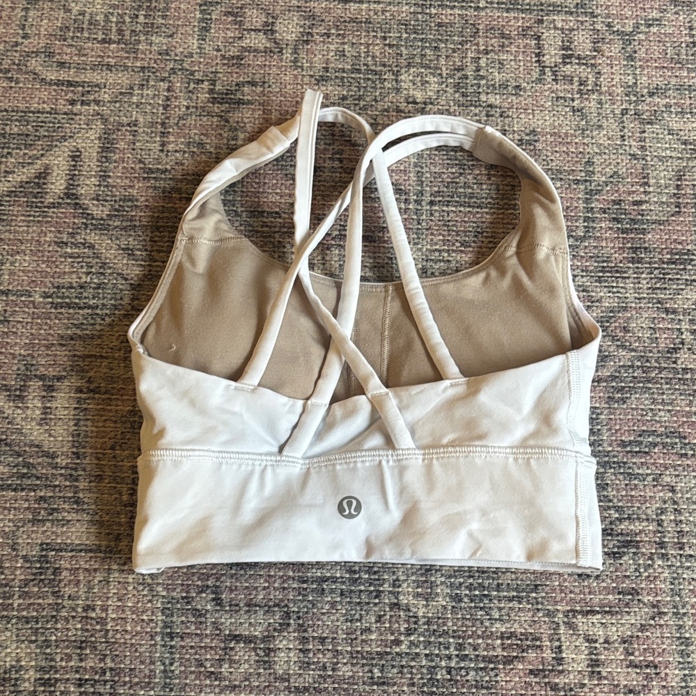 lululemon athletica white sports Bra